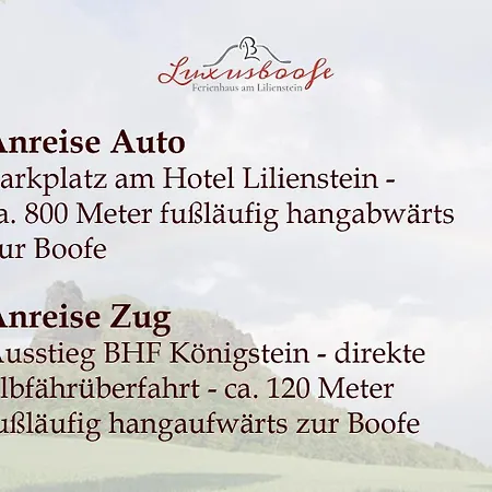 Luxusboofe - Am Lilienstein Apartment Konigstein an der Elbe